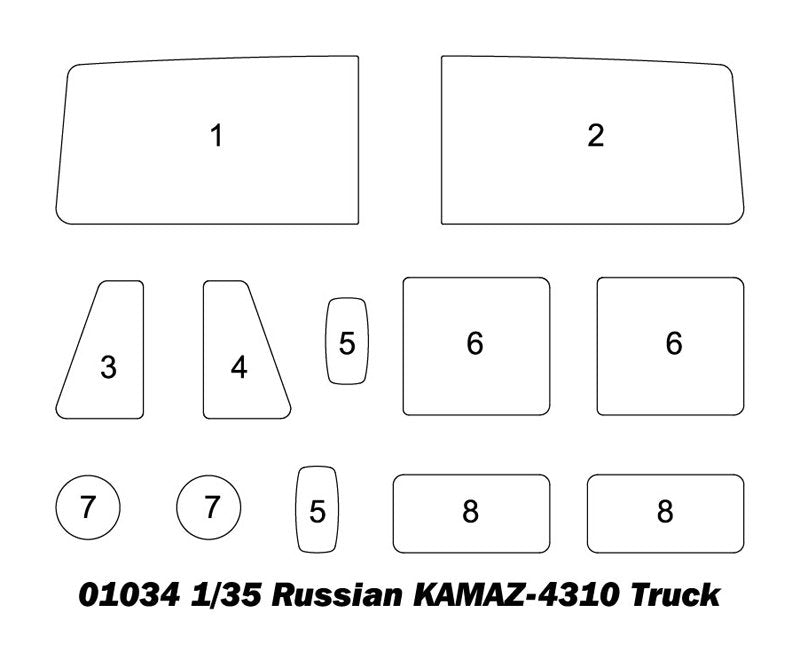 Trumpeter 01034 KAMAZ 4310 russe 1/35 – image 4