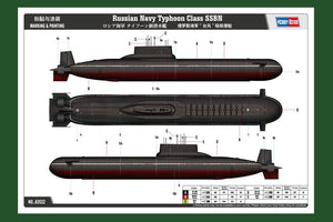 Hobby Boss 83532 Russian Navy Typhoon Class SSBN 1/350 – immagine 2