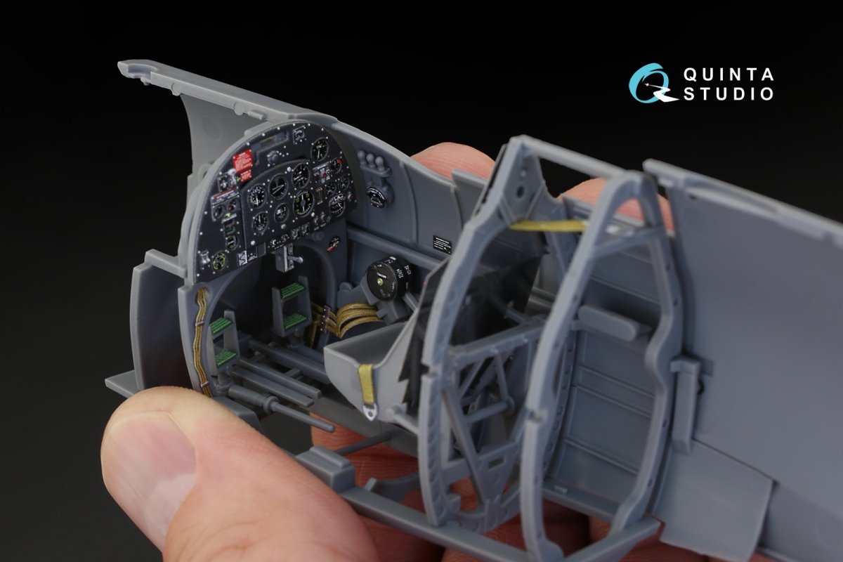 Quinta Studio QD32018 Spitfire Mk.IX 3D-Printed &amp;amp; coloured Interior on decal paper (for Tamiya kit) 1/32 – zdjęcie 7