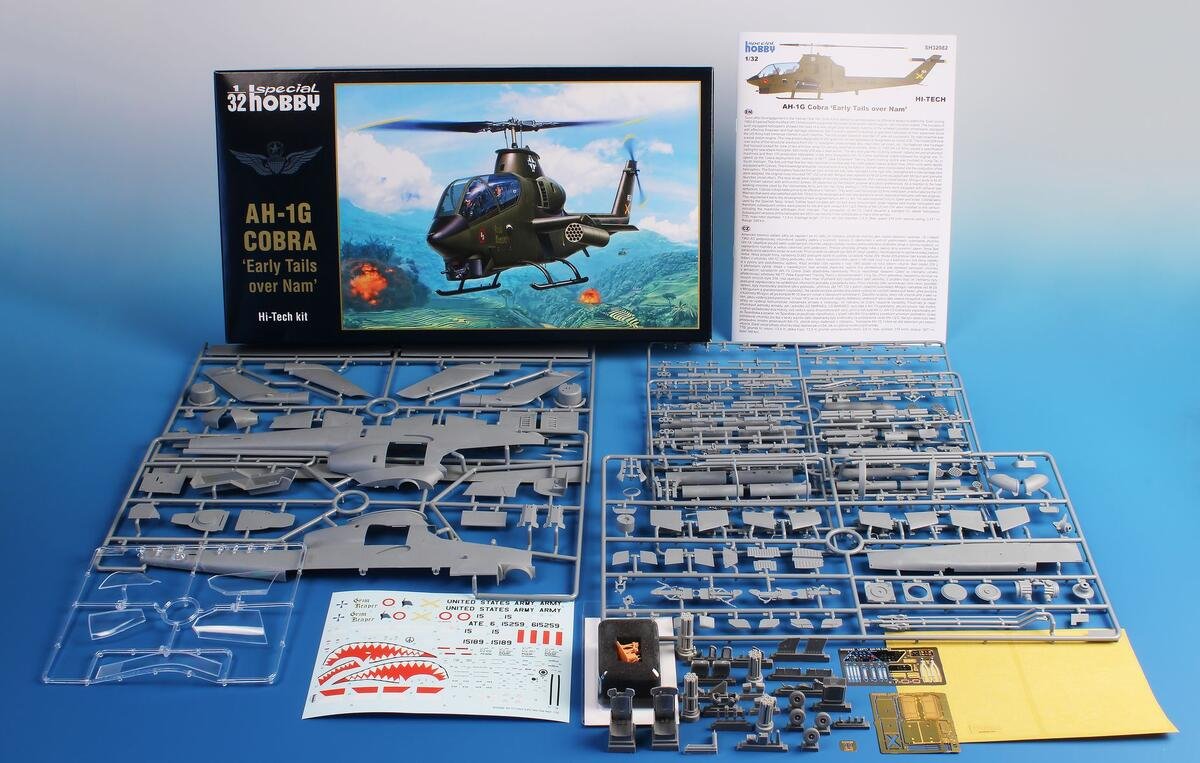 Special Hobby 32082 AH-1G Cobra &amp;#39;Early Tails over Vietnam&amp;#39; Hi-Tech Kit 1/32 – image 2