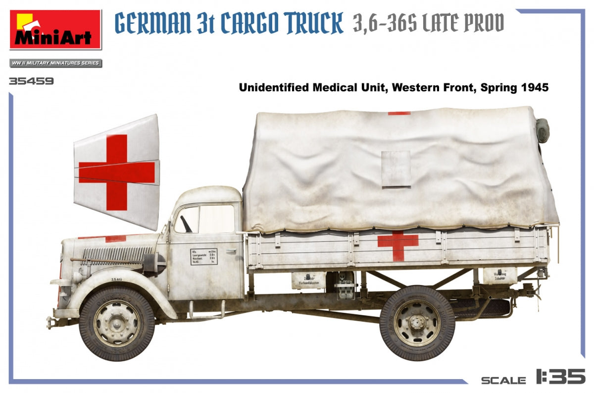 MiniArt 35459 German 3t Cargo Truck 3.5-36s Late Production 1/35 – Bild 17