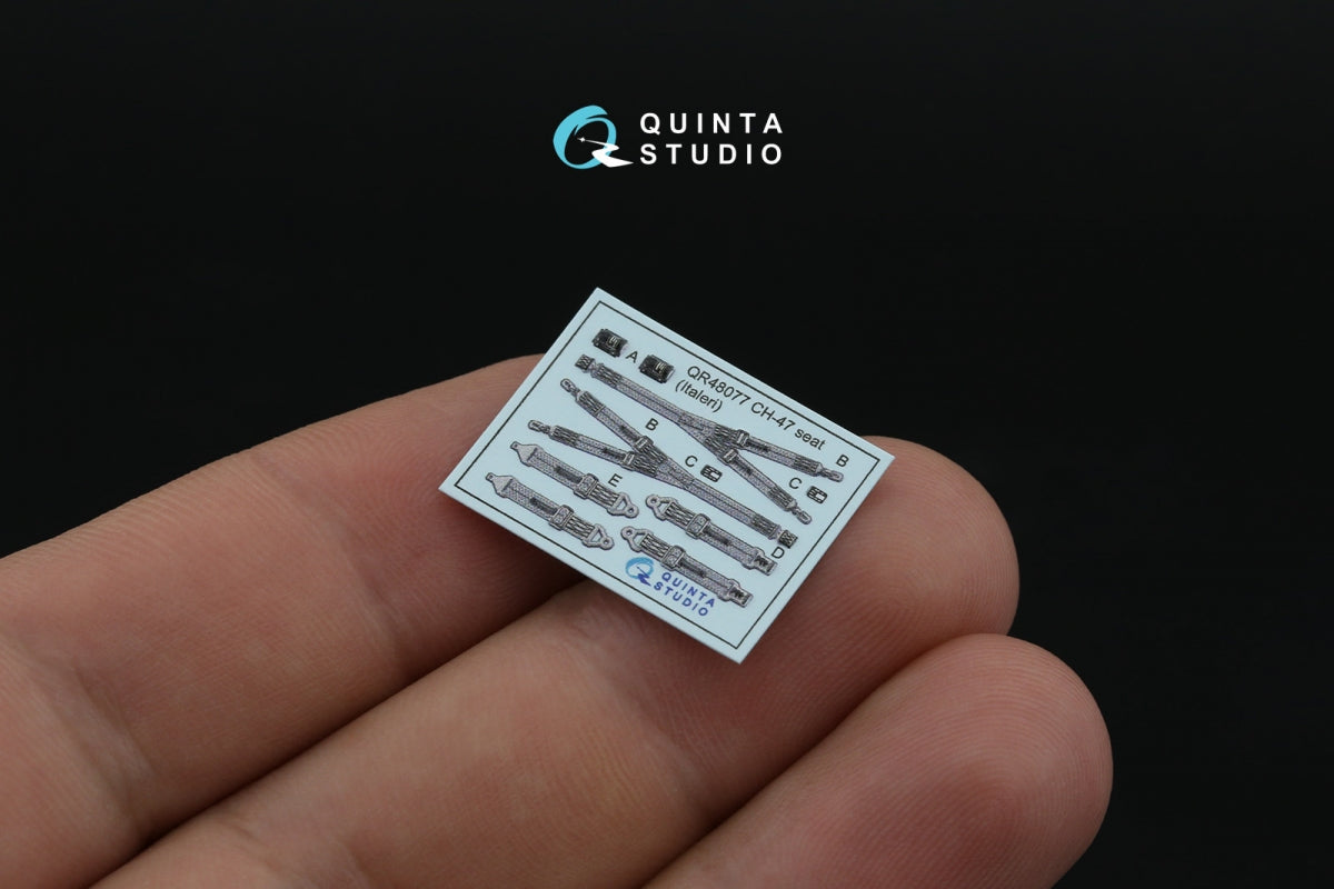 Quinta Studio QD48506 CH-47A 3D-Printed coloured Interior on decal paper (Italeri) 1/48 – immagine 7