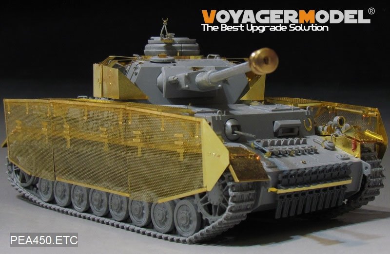 Voyager modèle PEA450 WWII allemand Pz.Kpfw.IV Ausf.J &amp;quot;Thoma Shields&amp;quot; treillis métallique schürzen (dernière production) (POUR Boder 35008) 1/35 – image 3