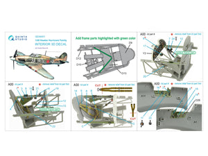 Intérieur imprimé en 3D et coloré sur papier décalcomanie Quinta Studio QD48401 Hawker Hurricane (Hobby Boss) 1/48 – image 2