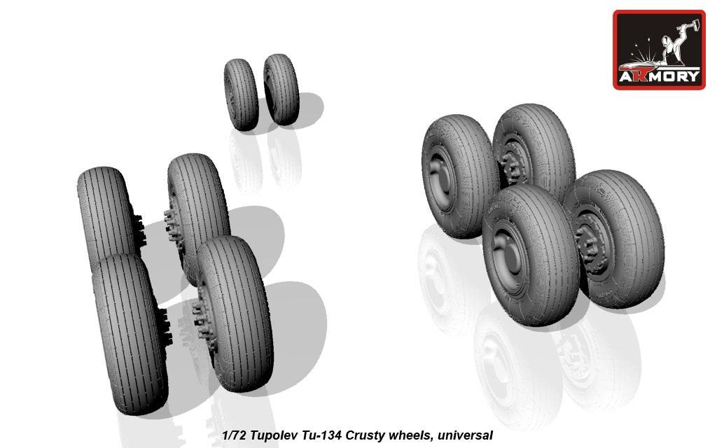 Armory Models AW72042 Tupolev Tu-134 Crusty wheels 1/72 – Bild 2