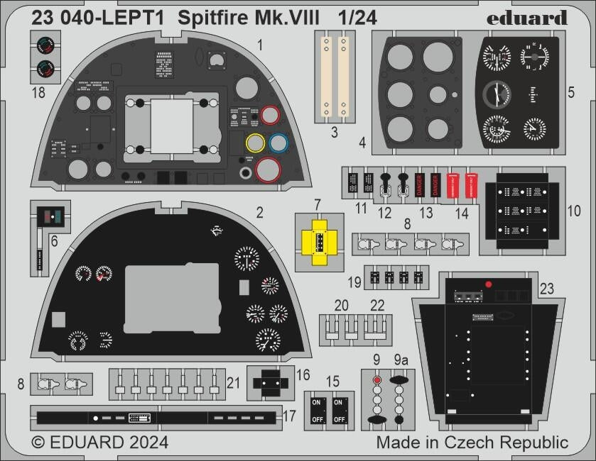 Eduard BIG2406 Spitfire Mk. VIII AIRFIX 1/24 – zdjęcie 2