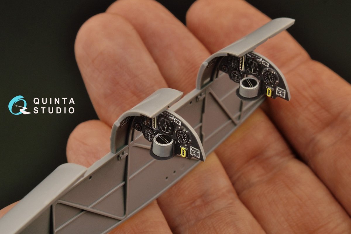 Quinta Studio QD32124 DH 82A Tiger Moth 3D-Printed &amp;amp; coloured Interior on decal paper (ICM) 1/32 – Bild 10
