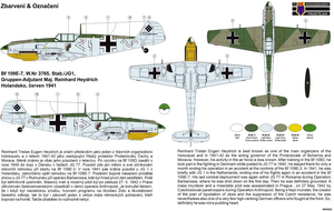 Kovozavody Prostejov CLK0007 Bf 109E-7 Reinhard Heydrich 1/72 – immagine 2
