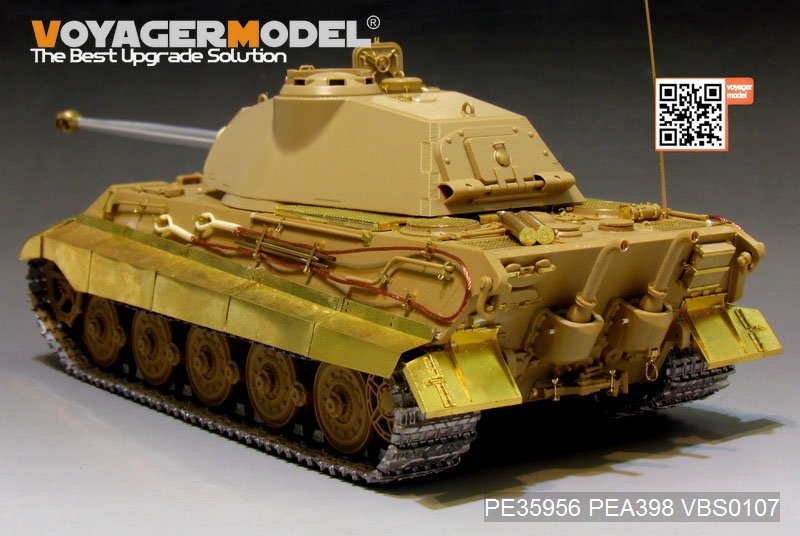 Voyager Model PE35956 WWII German King Tiger (Porsche Turret) For MENG TS-037 1/35 – immagine 12