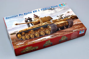 Trumpeter 00366 German Pz.Kpfm KV-1 756(r) Tank 1/35 – zdjęcie 4