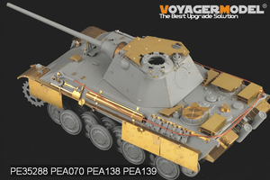 Voyager Model PEA138 WWII German Panther G/F/II Side Skirts Late Production (For DRAGON Kit) 1/35 – immagine 3