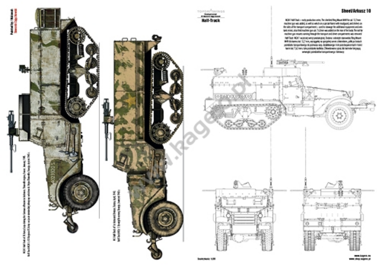 Kagero 7084 Armored Personnel Carrier M2/M3/M4 Half-Track EN/PL – immagine 5