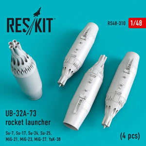 Lance-roquettes RESKIT RS48-0310 UB-32A-73 (4 pièces) 1/48