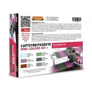 Lifecolor CS57 Acrylic paint set German Aircraft WWI 6x22ml – immagine 2