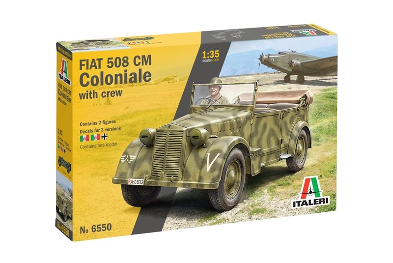 Italeri 6550 Fiat 508 CM Coloniale with Crew 1/35 – immagine 2