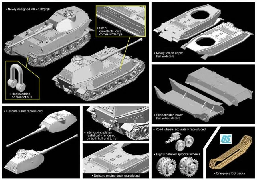 Dragon 7493 VK.45.02(P)H 1/72 – imagen 3