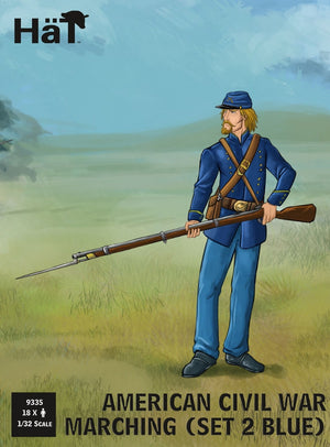 Hat 9335 Union Infantry Marching Set 2 - 18 figures (American Civil War 1861-1865) 1/32