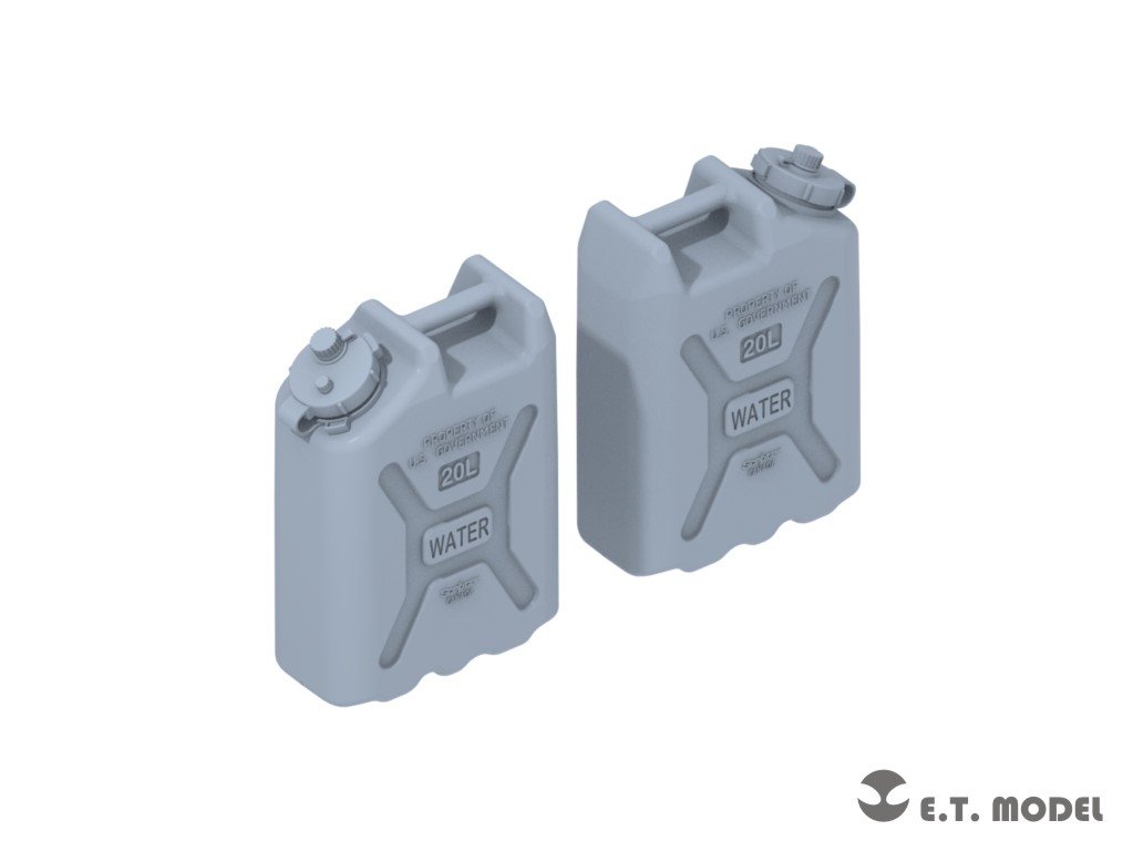 E.T. Model P72-003 US ARMY 20L WATER CANS SET ( 3D Print ) 1/72 – immagine 2