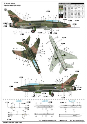 Trumpeter 02246 F-100F Super Sabre 1/32 – immagine 17