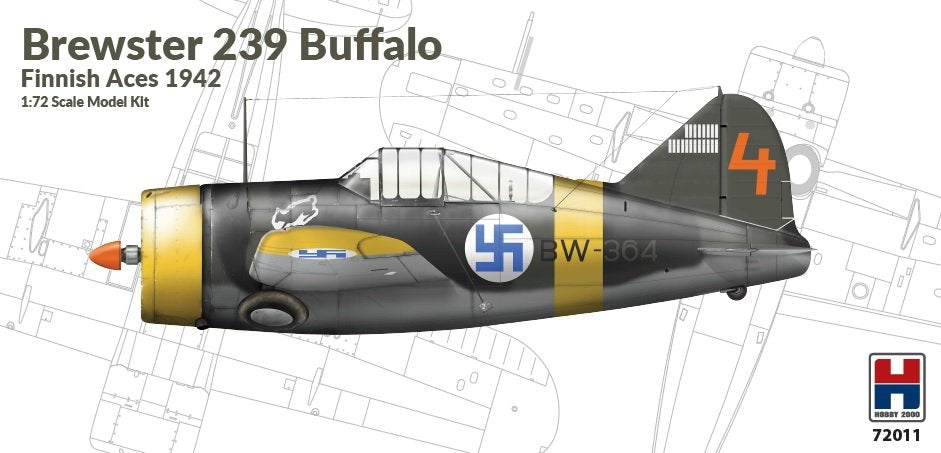 Hobby 2000 72011 Brewster 239 Buffalo As finlandais 1942 1/72