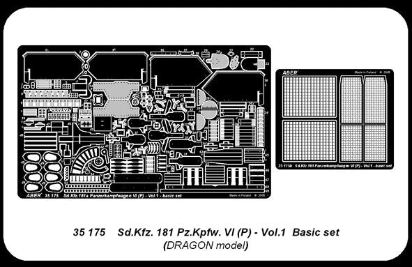 Aber 35175 Sdkfz.181 Pzkpfw.VI (P) vol.1 - Ensemble de base (1/35) – image 4