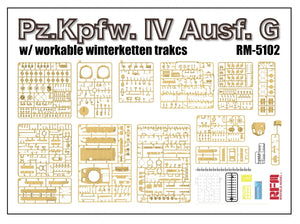 Rye Field Model 5102 Pz.Kpfw.IV Ausf.G w/Winterketten 1/35 – immagine 4