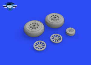 Eduard 648986 P-51B / C wheels diamond tread EDUARD 1/48 – immagine 2