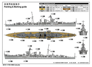 Trumpeter 06741 HMS Calcutta light cruiser 1/700 – zdjęcie 4