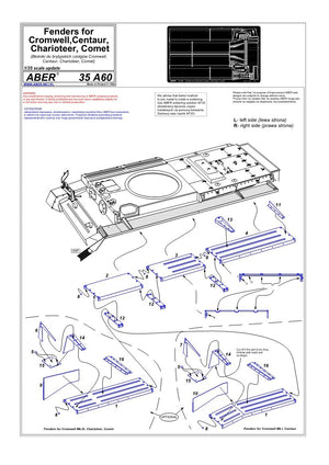 Aber 35A060 Błotniki do Cromwella, Centaura, Comet 1/35 – zdjęcie 4