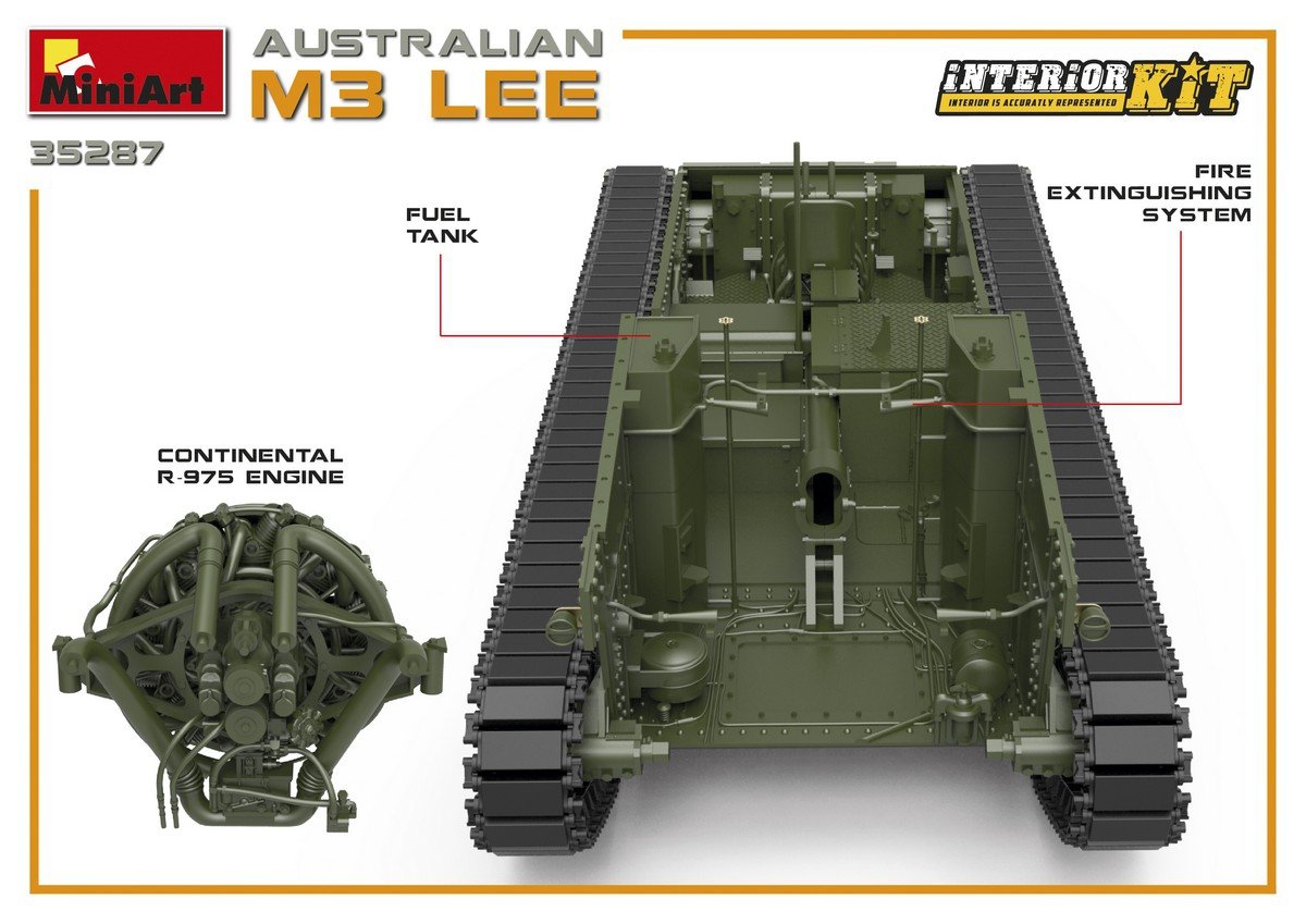 MiniArt 35287 AUSTRALIAN M3 LEE. INTERIOR KIT 1/35 – imagen 10