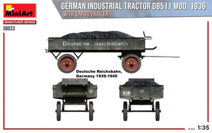 MiniArt 38033 GERMAN INDUSTRIAL TRACTOR D8511 MOD. 1936 WITH CARGO TRAILER 1/35 – immagine 4