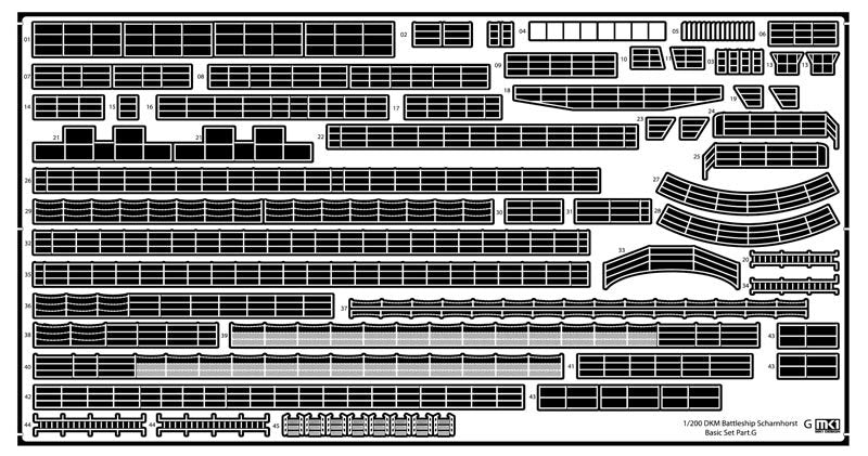 MK1 Design MD-20025 DKM Battleship SCHARNHORST VALUE PACK for Trumpeter 1/200 – zdjęcie 8