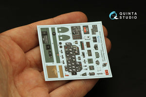 Quinta Studio QD32136 P-47D Razorback 3D-Printed &amp;amp; coloured Interior on decal paper (Trumpeter) 1/32 – immagine 2