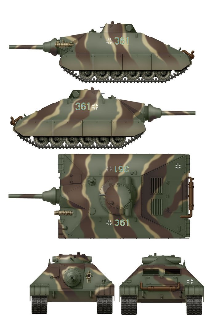 Das Werk DW35019 Schwerer kleiner Panzerkampfwagen German Heavy Tank Project 1944 (2 in 1) 1/35 – Bild 5