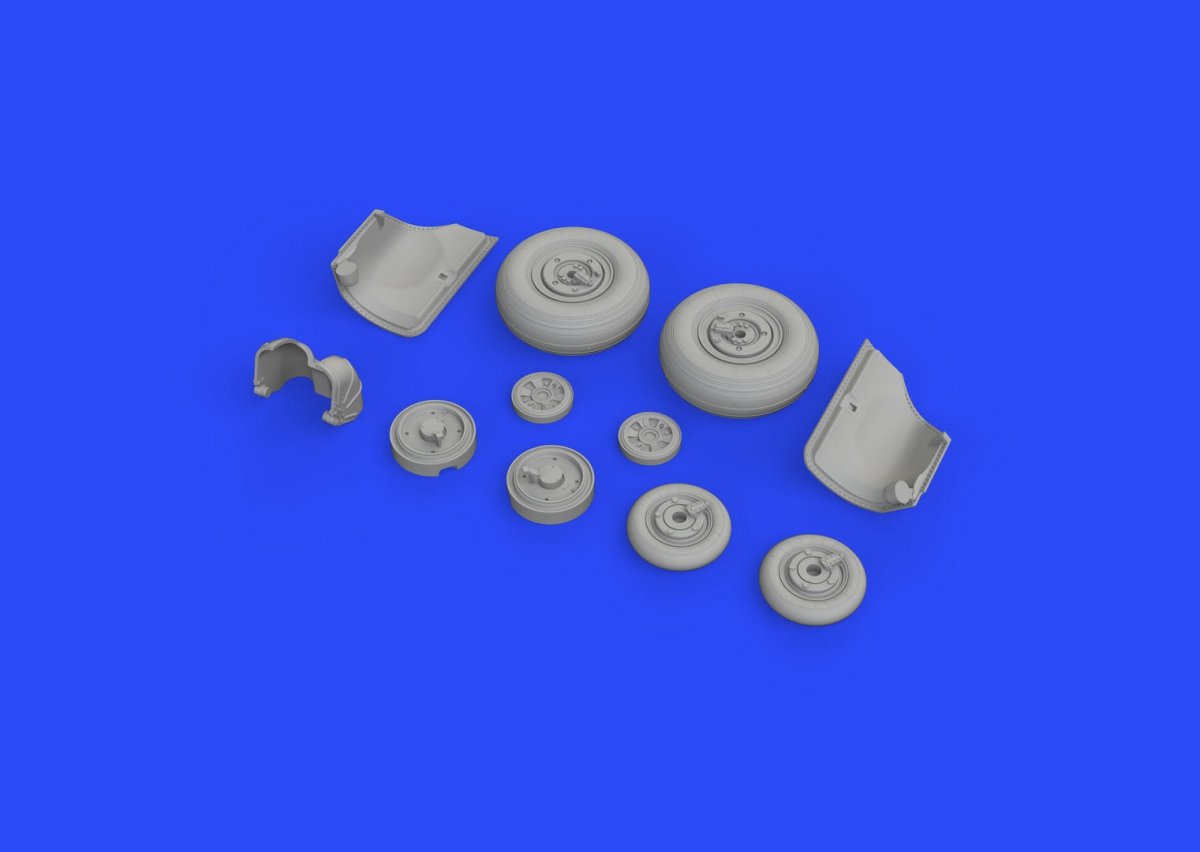 Eduard 648431 MiG-23ML wheels EDUARD, TRUMPETER 1/48 – imagen 3