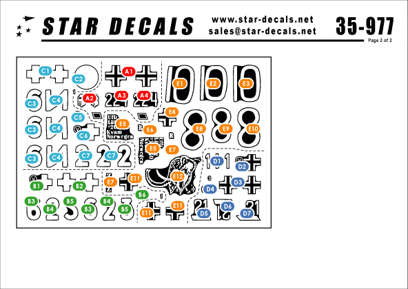 Star Decals 35-977 Chars allemands en Norvège 1/35 – image 2