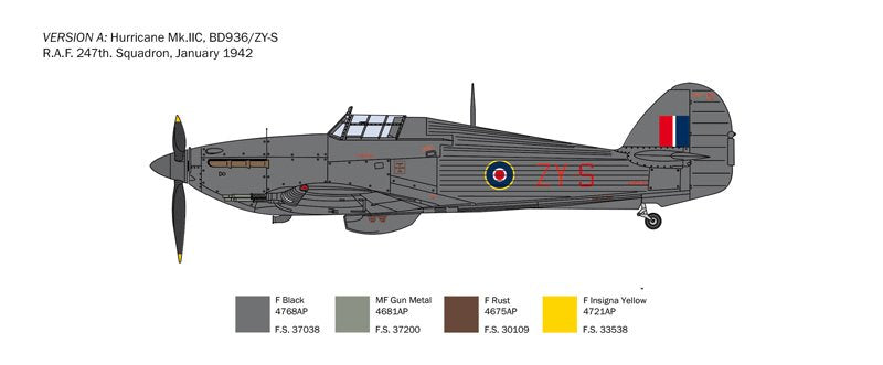 Italeri 2828 Hurricane Mk. IIC 1/48 – immagine 13