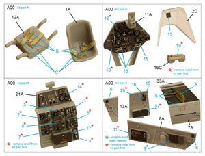 Quinta Studio QD48289 Ar 196A-3 3D-Printed &amp;amp; colored Interior on decal paper (Italeri) 1/48 – image 2