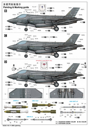 Trumpeter 03232 F-35B Lightning 1/32 – imagen 4
