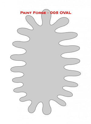 Pochoir ovale Paint Forge PFST005L