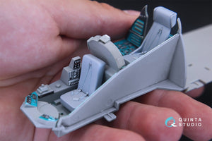 Intérieur imprimé en 3D et coloré sur papier décalcomanie Quinta Studio QD35020 Mi-24V (pour maquette Trumpeter) 1/35 – image 8