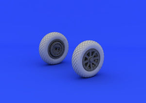 Eduard 632052 F4U-1 wheels diamond pattern 1/32 Tamiya – immagine 4
