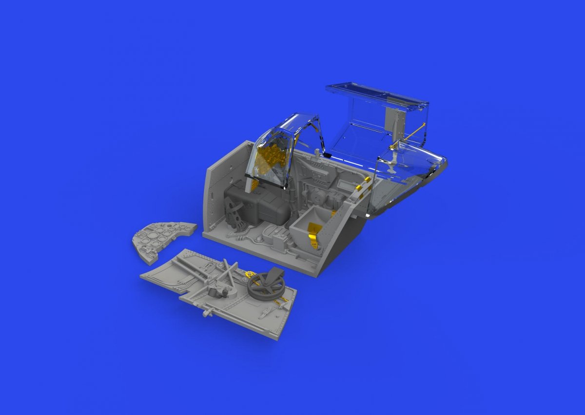 Eduard 648875 Bf 109F cockpit w/ early seat PRINT EDUARD 1/48 – immagine 2