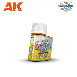 AK Interactive AK1201 JAUNE ACIDE – PIGMENT LIQUIDE ÉMAIL 35 ml