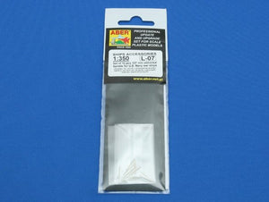 Aber 350L-07 Set of 12 pcs 127 mm universale barrels for U.S. Navy ships 1/350 – immagine 7