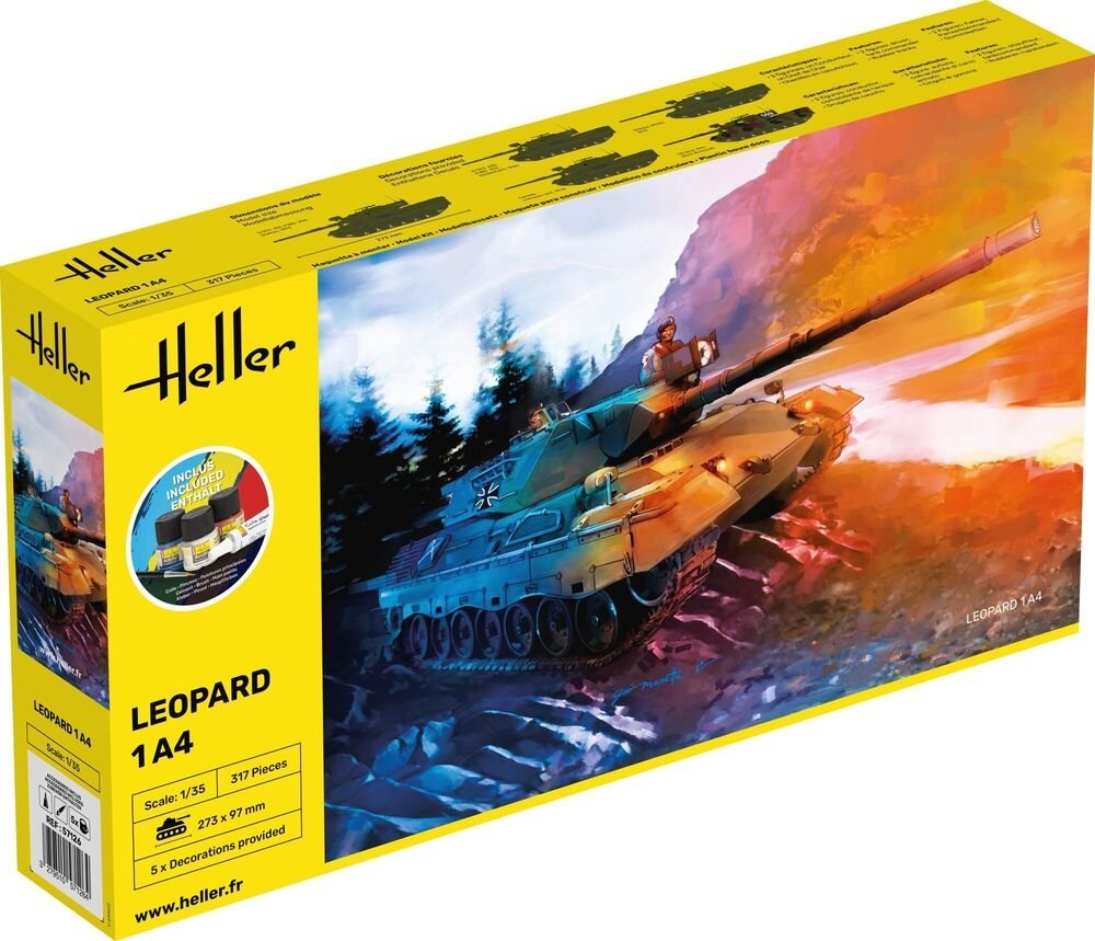 Heller 57126 Leopard 1A4 - Starter Kit 1/35 – zdjęcie 3