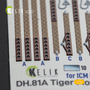 KELIK K32022 DH.81A Tiger Moth - Interior 3D Decal with 3D printed parts for ICM kit 1/32 – immagine 6