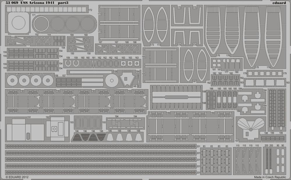 Eduard 53069 USS Arizona 1941 1/350 Hobby Boss – zdjęcie 3