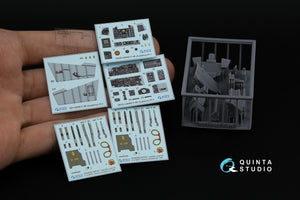 Quinta Studio QD+48485 F-4B Phantom II 3D-Printed &amp;amp; coloured Interior on decal paper (Academy) (with 3D-printed resin parts) 1/48 – imagen 2