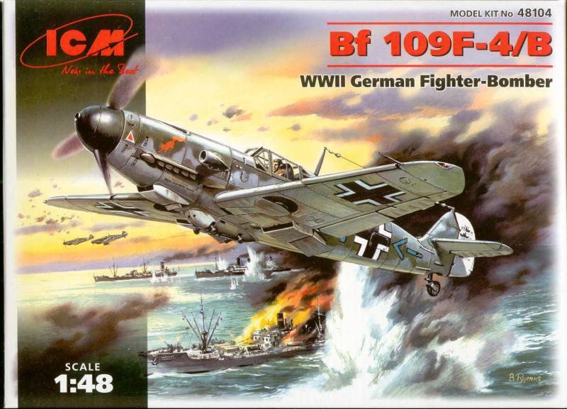 ICM 48104 Bf 109F-4/B Chasseur-bombardier allemand de la Seconde Guerre mondiale (1/48)